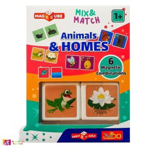 بازی مکعب دوتایی حیوان و لانه