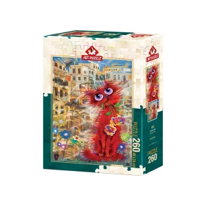 خرید پازل 260 تکه طرح گربه قرمز