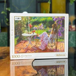 خرید پازل طرح در میان گل ها