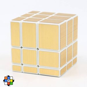 روبیک 3*3 حجمی آینه ای شنگ شو سفید طلایی