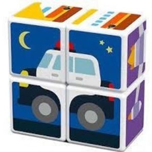 اسباب بازی مکعب 4 تایی وسایل نقلیه