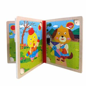 جورچین کتابی چوبی