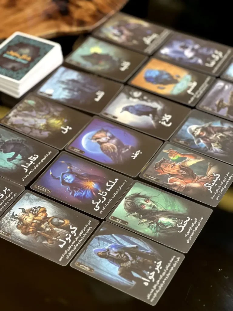 کارت های بازی فکری جنگل مخوف