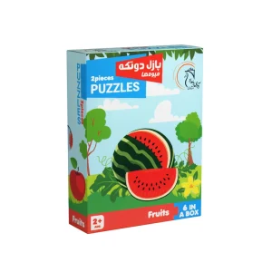 پازل دو تکه میوه ها