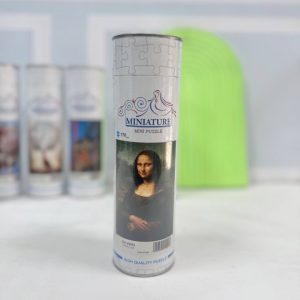 پازل مینیاتور 170 قطعه استوانه طرح لبخند ژکوند