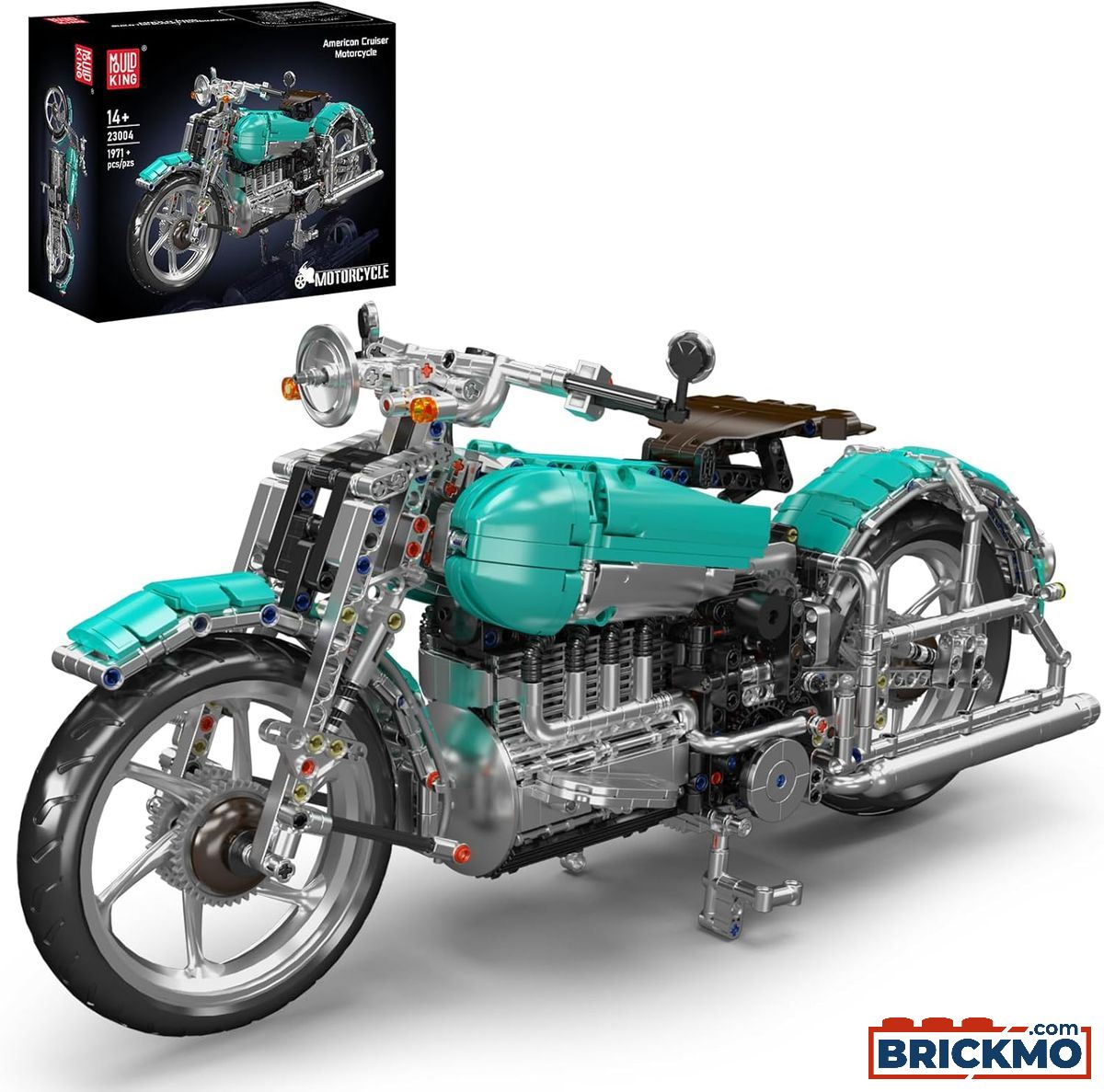 لگو موتور هارلی دویدسون مدل American Cruiser Motorcycle برند Mould King - Image 3