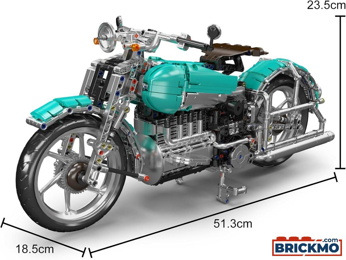لگو موتور هارلی دویدسون مدل American Cruiser Motorcycle برند Mould King - Image 7