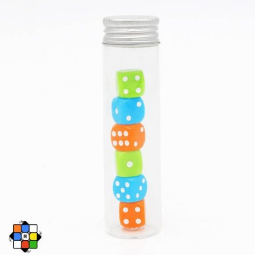 پک تاس رنگی 6 عددی