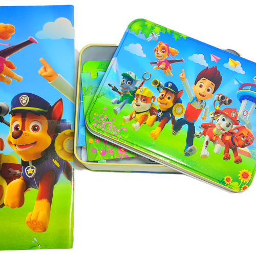 پازل 200 قطعه جعبه فلزی