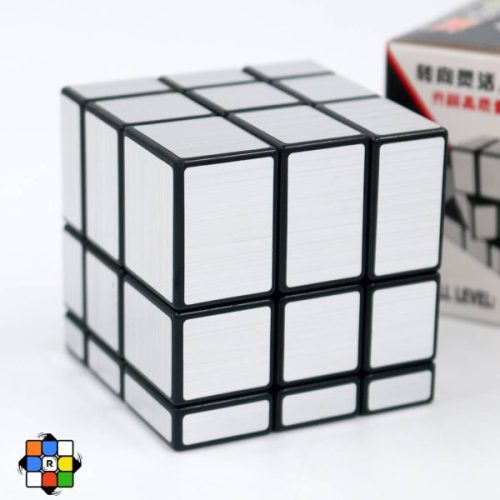 روبیک 3*3 حجمی آینه ای شنگ شو سفید نقره ای