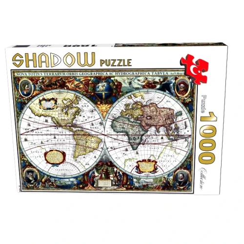 پازل طرح نقشه باستانی جهان