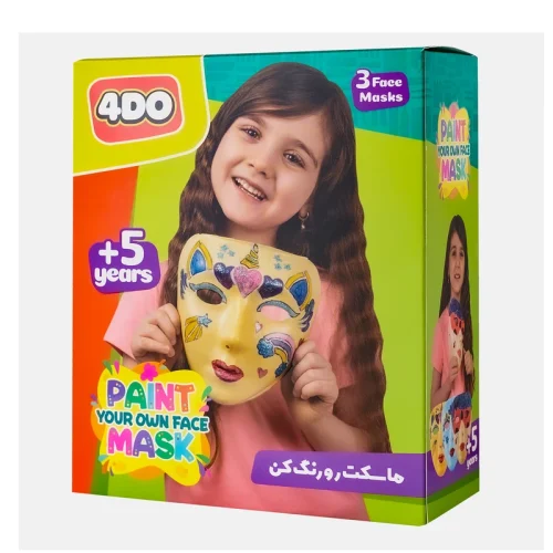 بازی آموزشی رنگ آمیزی ماسک صورت دخترانه
