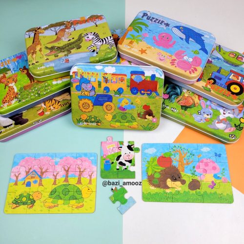 پازل چوبی 4 لایه فلزی 1*4