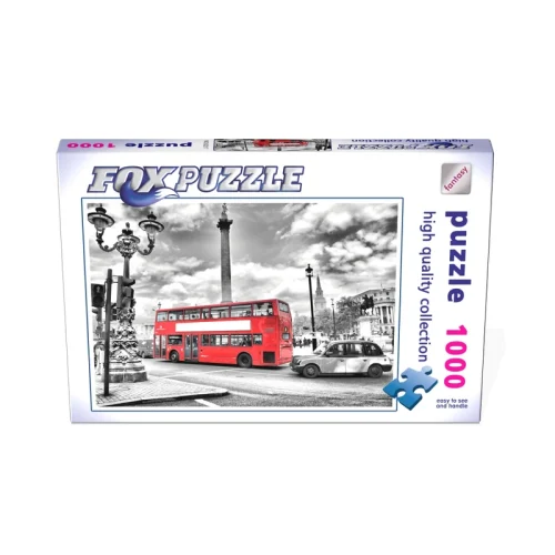 پازل 1000 تیکه فاکس طرح اتوبوس لندن کد 62217