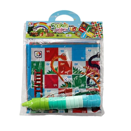 بازی منچ و مارپله پلاستیکی بردیا