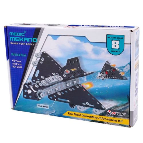 اسباب بازی ساختنی مکانو پهباد مدل هشت در یک