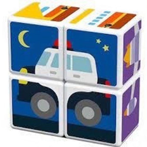 اسباب بازی مکعب 4 تایی وسایل نقلیه