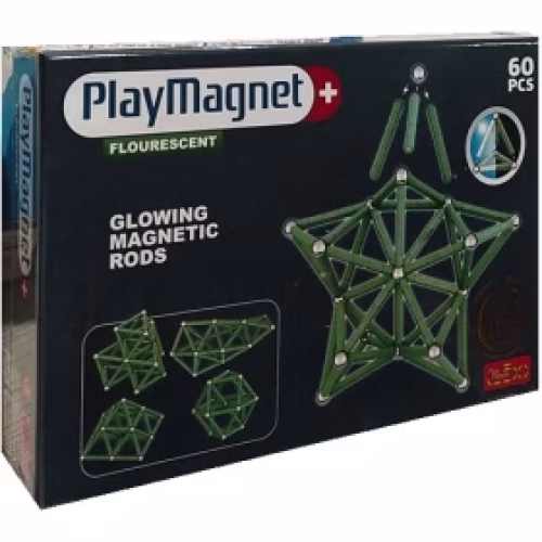 بازی مگ پلاس (بازی با مغناطیس) سری فلورسنت /60قطعه