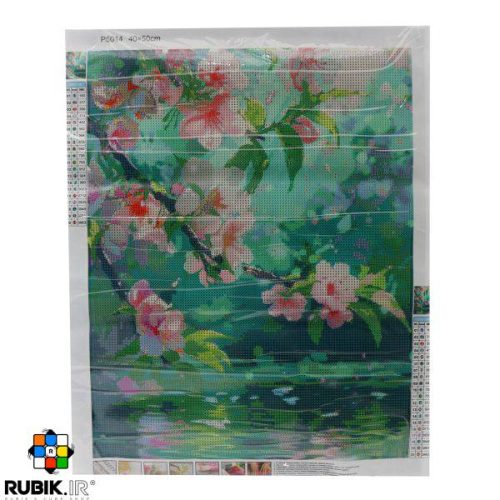 نقاشی الماسی طرح شکوفه های بهاری